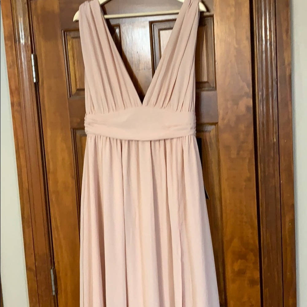 Lulu’s Blush Maxi Dress